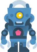 Bolt the robot, the Genius Lab mascot